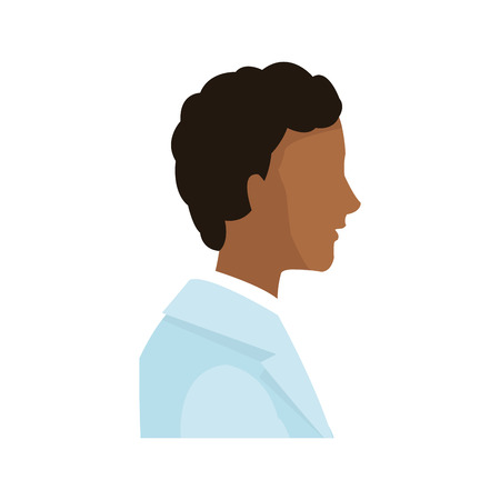 Man cartoon icon. Male avatar person people and human theme. Isolated design. Vector illustrationのイラスト素材