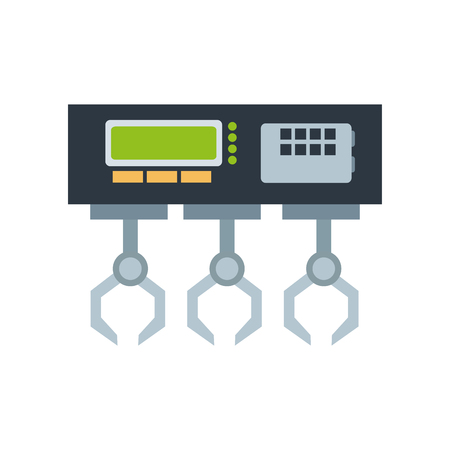 Machine icon. Delivery shipping logistics and transportation theme. Isolated design. Vector illustrationのイラスト素材