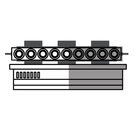 Machine icon. Delivery shipping logistics and transportation theme. Isolated design. Vector illustrationのイラスト素材