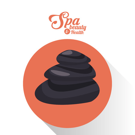 spa beauty and health hot stones wellness relaxのイラスト素材