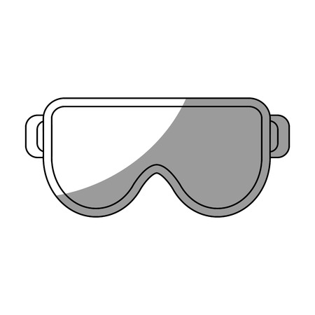 Glasses icon. Industrial security safety and protection theme. Isolated design. Vector illustrationのイラスト素材