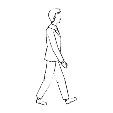 Businessman icon. Management corporate job and leader theme. Isolated design. Vector illustrationのイラスト素材