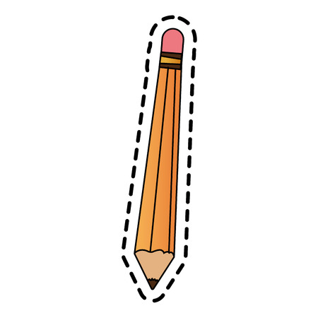 Pencil tool icon. Write office object and instrument theme. Isolated design. Vector illustrationのイラスト素材