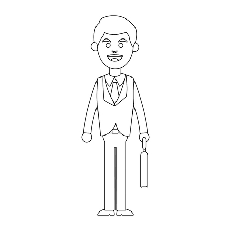 Man icon. Male avatar person people and human theme. Isolated design. Vector illustrationのイラスト素材