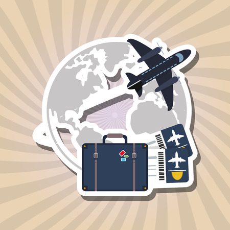 Vacations concept with icon design, vector illustration 10 eps graphic.のイラスト素材