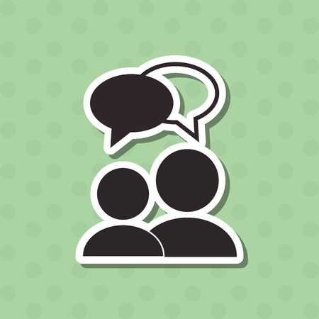 Social network concept with icon design, vector illustration 10 eps graphic.のイラスト素材