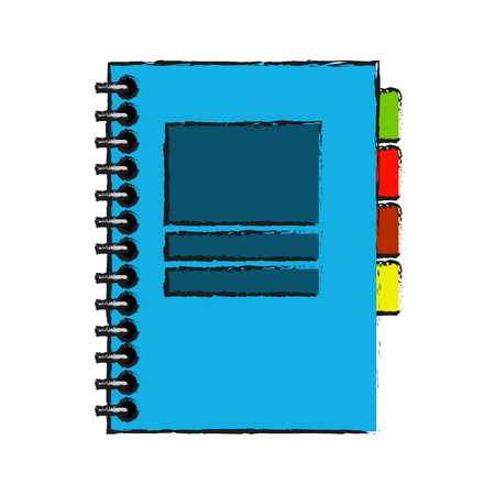 Agend icon. Notebook book directory and information theme. Isolated design. Vector illustrationのイラスト素材