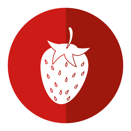 strawberry sweet vitamin nature shadow vector illustration eps 10のイラスト素材