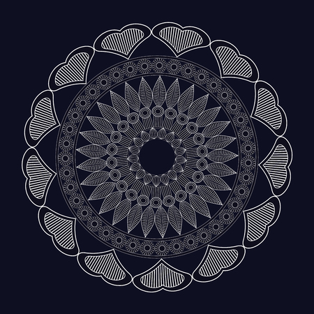 mandala meditation spirtual element vector illustration eps 10のイラスト素材