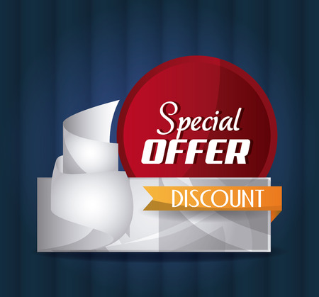 Discount concept with special offer icon design, vector illustration 10 eps graphic.のイラスト素材