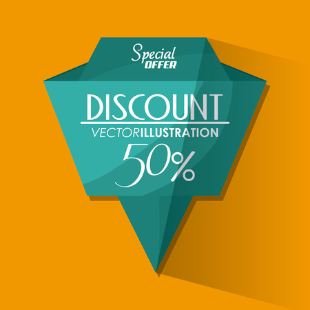 Discount concept with special offer icon design, vector illustration 10 eps graphic.のイラスト素材