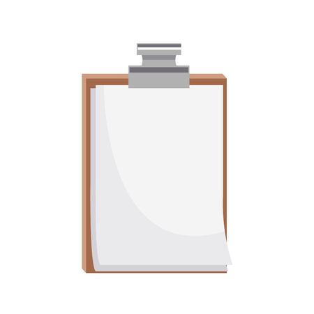 sheet page over white background. colorful design. vector illustrationのイラスト素材