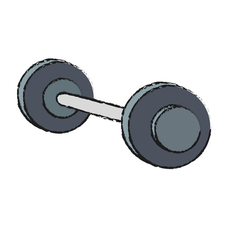 dumbbells icon over white background. colorful design. vector illustrationのイラスト素材