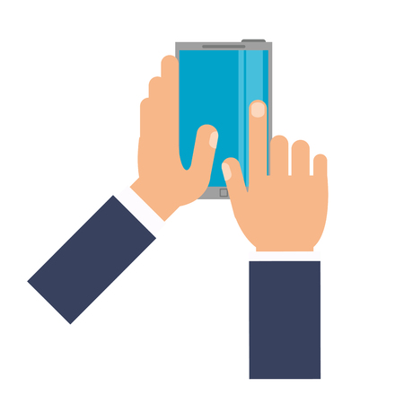touch smartphone device app vector illustrationのイラスト素材