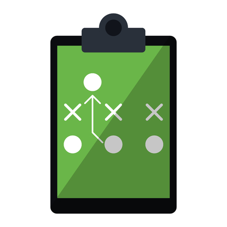 board tactical diagram american football vector illustrationのイラスト素材