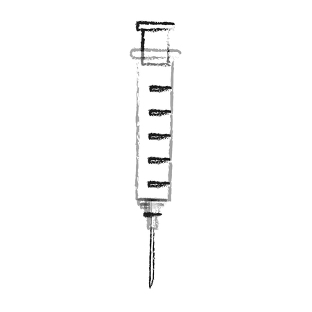 injection icon over white background. vector illustrationのイラスト素材