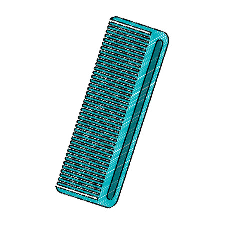 hair comb icon over white background. vector illustrationのイラスト素材