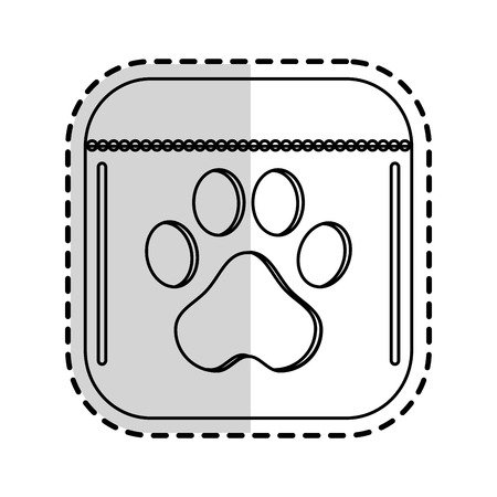 dog supplement icon over white background. pet shop design. vector illustrationのイラスト素材