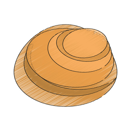bread icon over white background. bakery products concept. colorful design. vector illustrationのイラスト素材