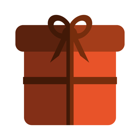 gift box icon over white background. colorful design. vector illustratiojnのイラスト素材