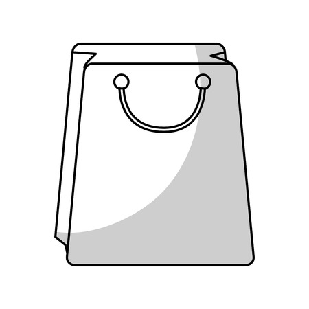 shopping bag icon over white background. vector illustrationのイラスト素材