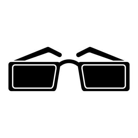 silhouette sunglasses accessory fashion vector illustrationのイラスト素材