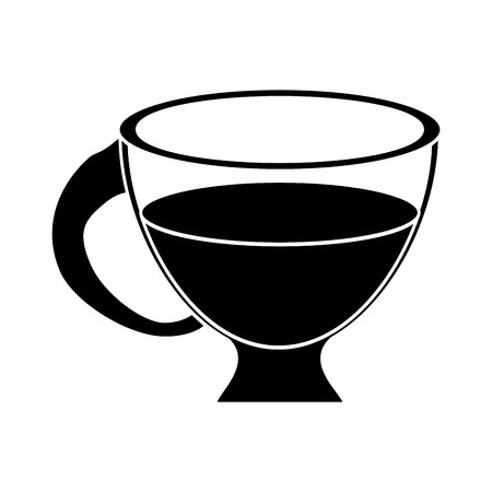 cup espresso hot beverage pictogram vector illustration eps 10のイラスト素材