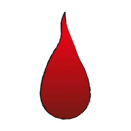 blood drop icon over white background. colorful design. vector illustrationのイラスト素材