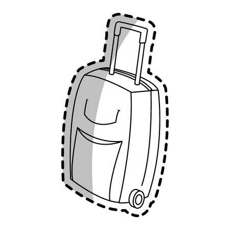 briefcase icon over white background. vector illustrationのイラスト素材