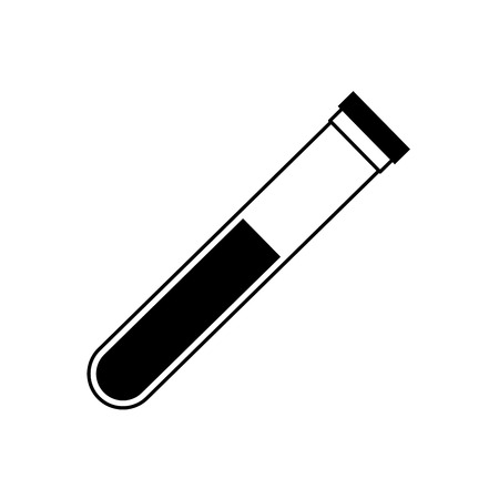 blood tube icon over white background. vector illustrationのイラスト素材