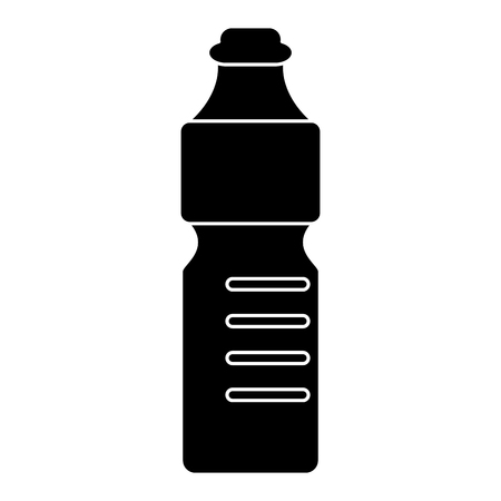 plastic bottle water mineral recycling pictogram vector illustration eps 10のイラスト素材
