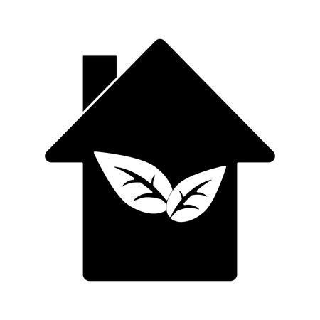 environment house ecology construction symbol pictogram vector illustration eps 10のイラスト素材