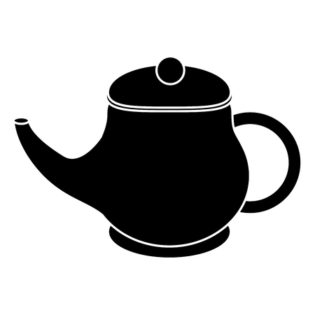 kettle tea breakfast drink pictogram vector illustration eps 10のイラスト素材