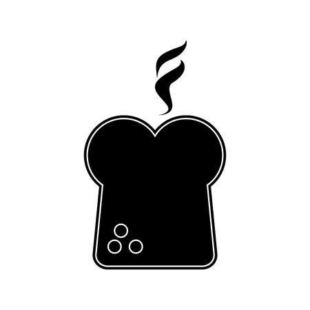fresh bread slice icon pictogram vector illustration eps 10のイラスト素材