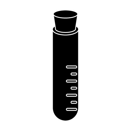 test tube laboratory school tool pictogram vector illustration eps 10のイラスト素材