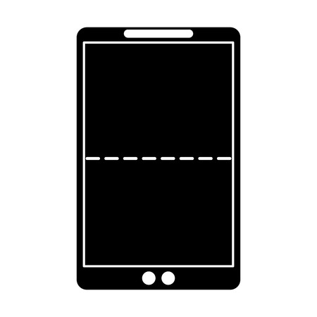 smartphone technology vr gadget pictogram vector illustrationのイラスト素材