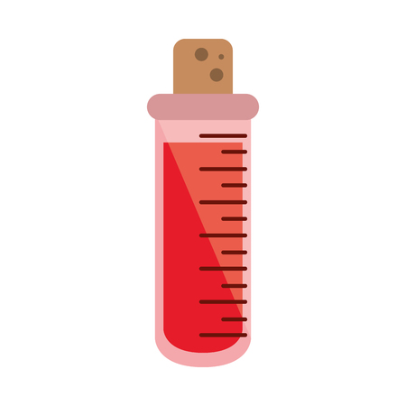 laboratory test tube cork vector illustrationのイラスト素材