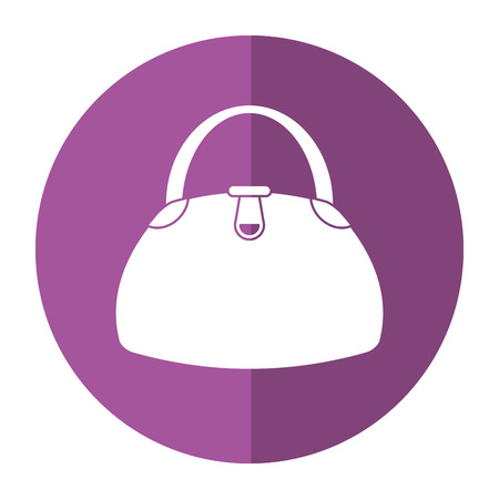 woman handbag fashion style shadow vector illustrationのイラスト素材