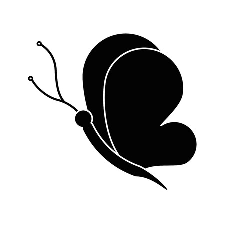butterfly decoration celebration women day pictogram vector illustrationのイラスト素材