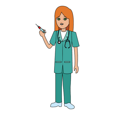 female medical doctor icon image vector illustration designのイラスト素材