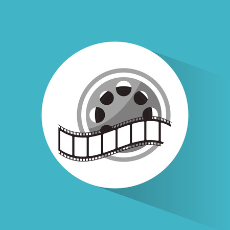 cinema reel film strip movie vector illustration eps 10のイラスト素材