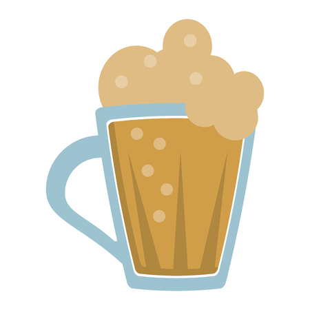 st patricks day glass beer cold vector illustration eps 10のイラスト素材