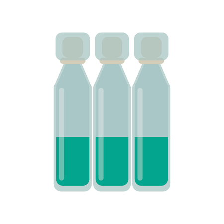 bottle vials medical healthy vector illustrationのイラスト素材