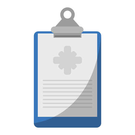 clipboard medical report clinic vector illustrationのイラスト素材