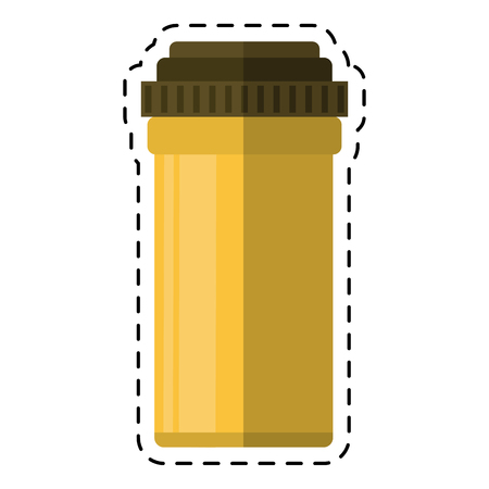 cartoon medical bottle pills pharmacy vector illustration eps 10のイラスト素材