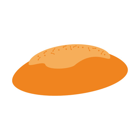 bread icon over white background. bakery products concept. colorful design. vector illustrationのイラスト素材