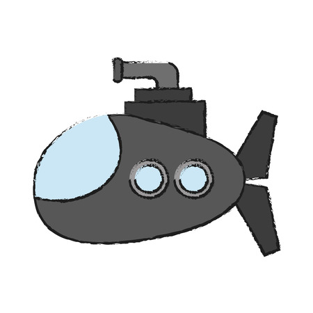 cartoon submarine icon image vector illustration designのイラスト素材