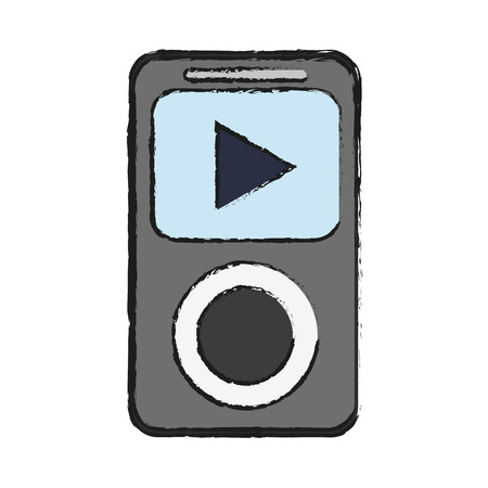music player icon image vector illustration designのイラスト素材