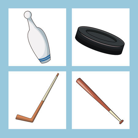 set sport equipment icon vector illustration eps 10のイラスト素材