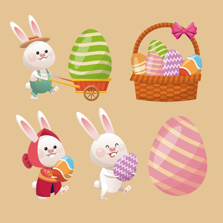 collection easter season decoration vector illustration eps 10のイラスト素材